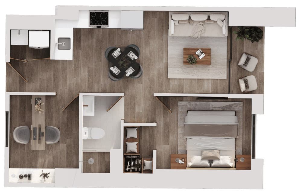 Apartamento en venta en la zona 11 Mariscal - foto 3