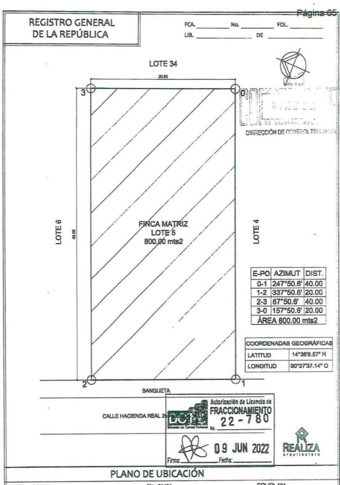 Terreno en Venta en Hacienda Real Zona 16 Guatemala - foto 3