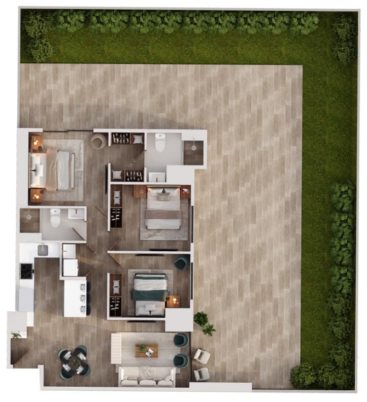 Apartamento en venta con Jardín en Zona 11 Guatemala - foto 3