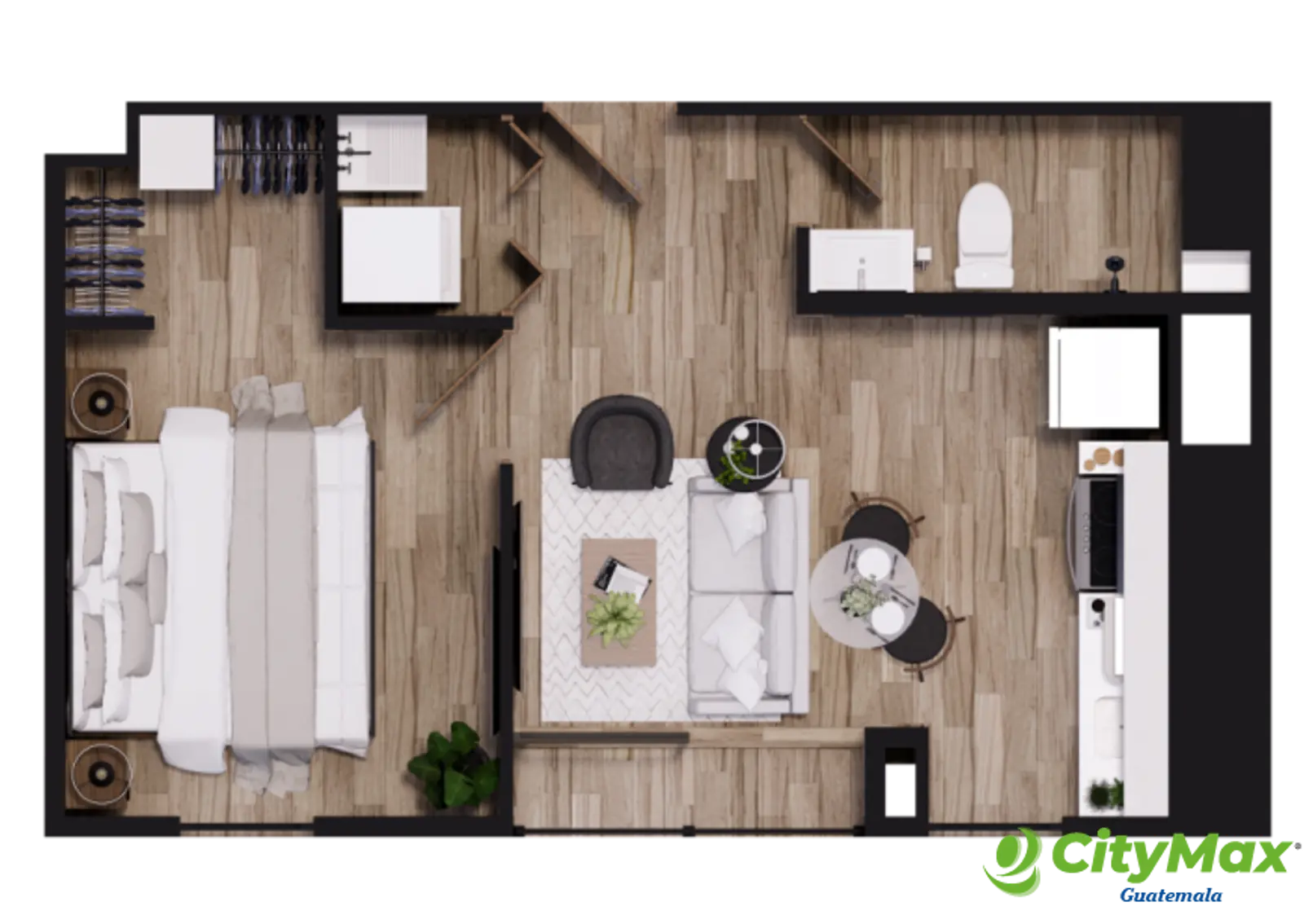 En venta apartamento en planos de 1 habitacione Z. 10 - foto 1