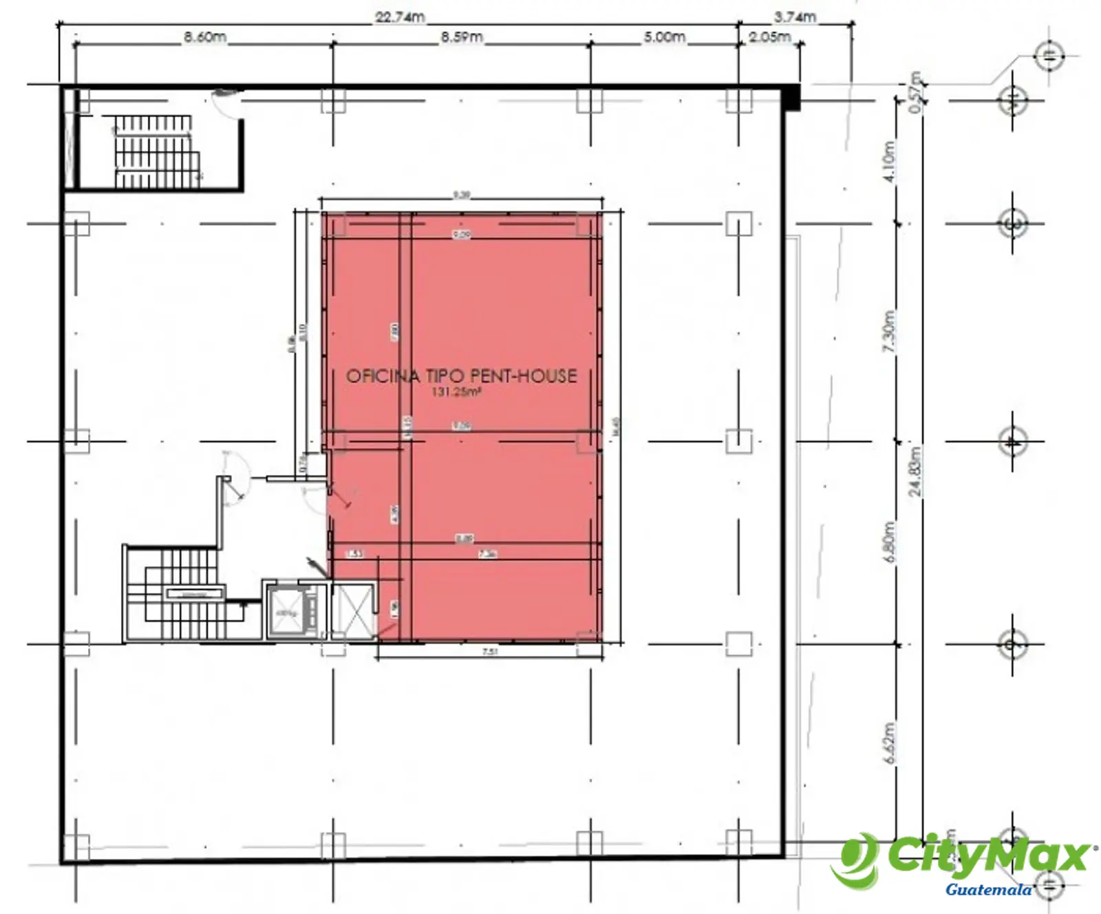 Oficina Tipo PENT HOUSE en venta en la Zona 10 - foto 4