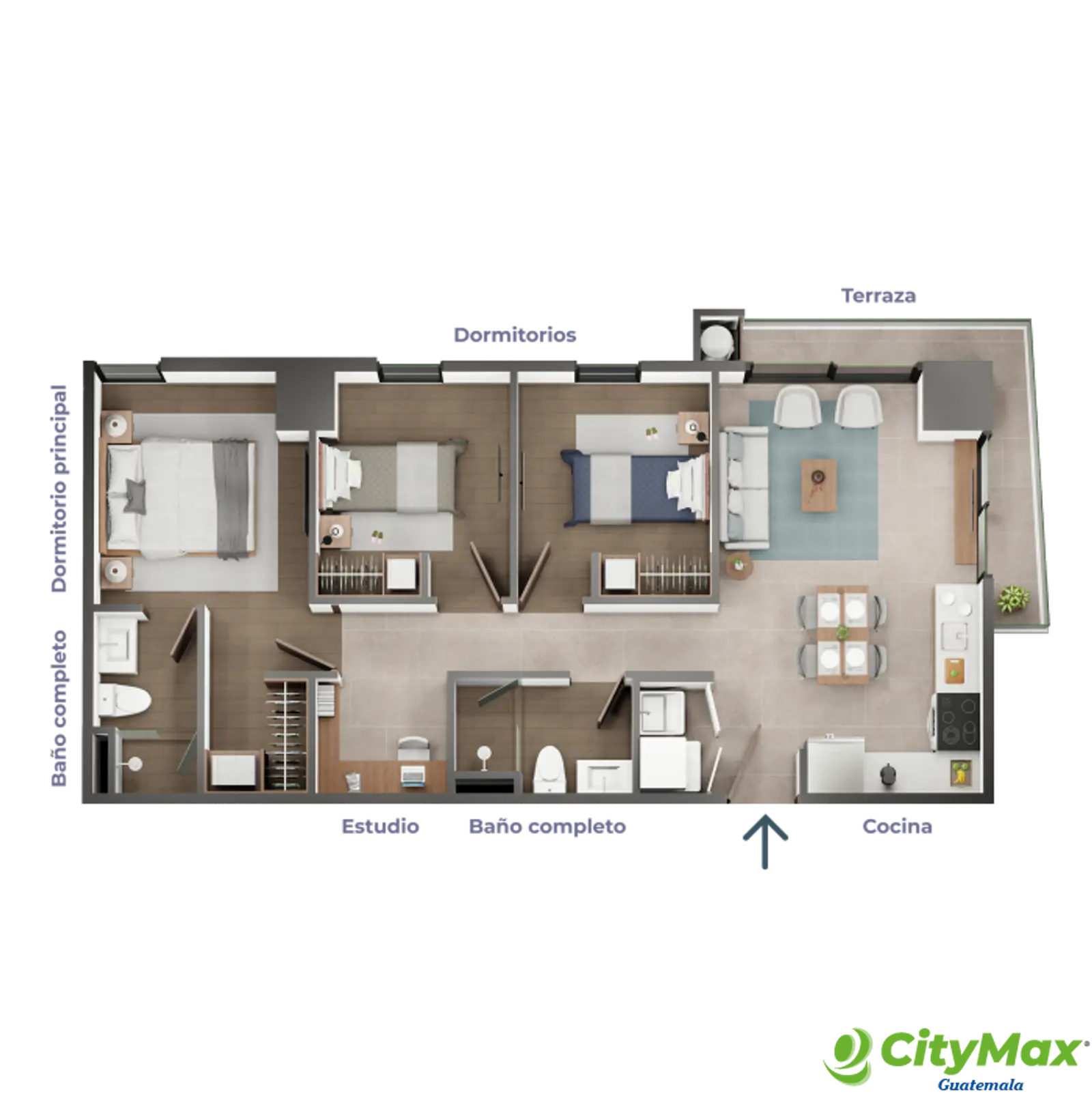 En venta apartamento en Planos en la zona 15 V.H. II - foto 5