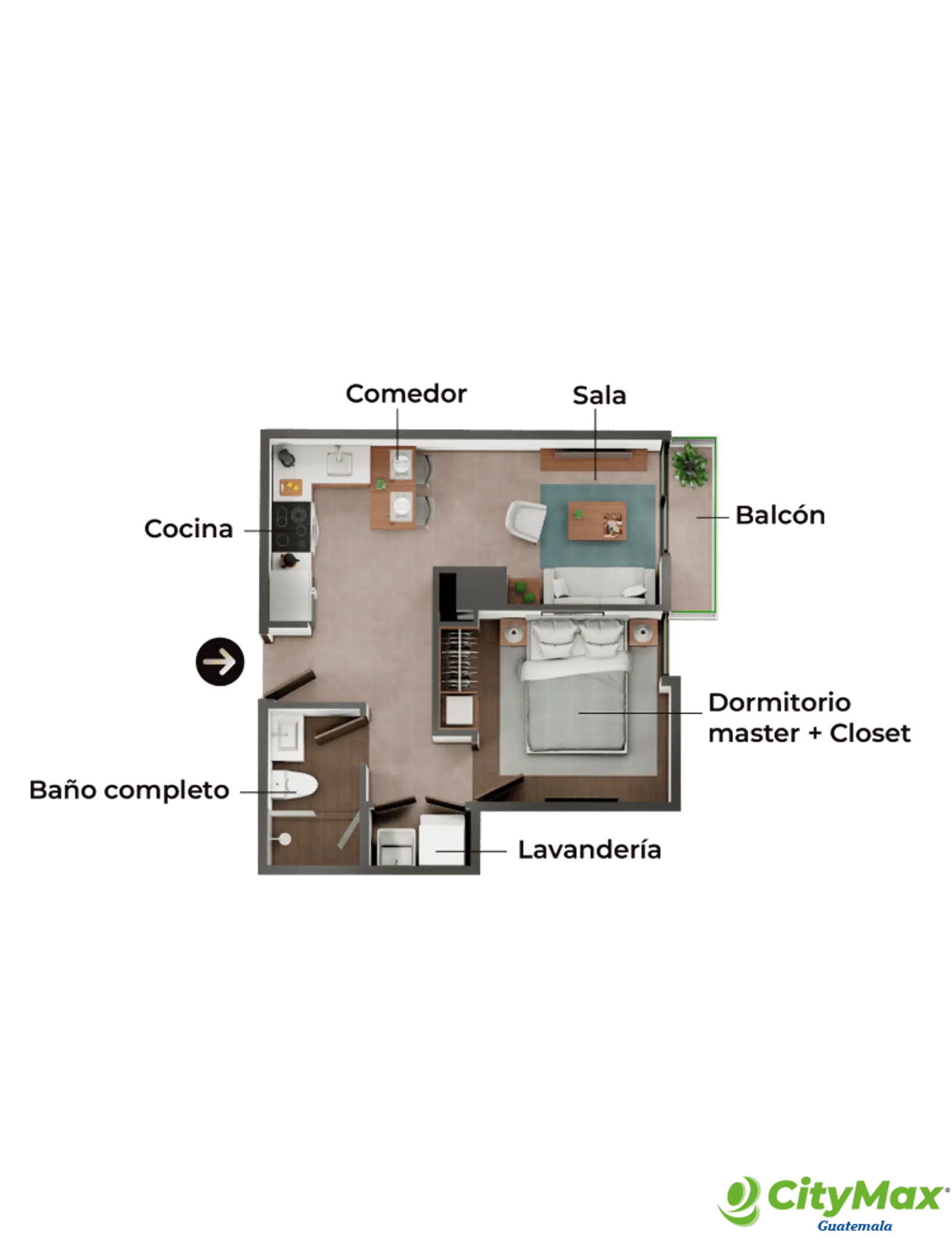 Apartamento en Pre-venta en zona 10 Guatemala - foto 5