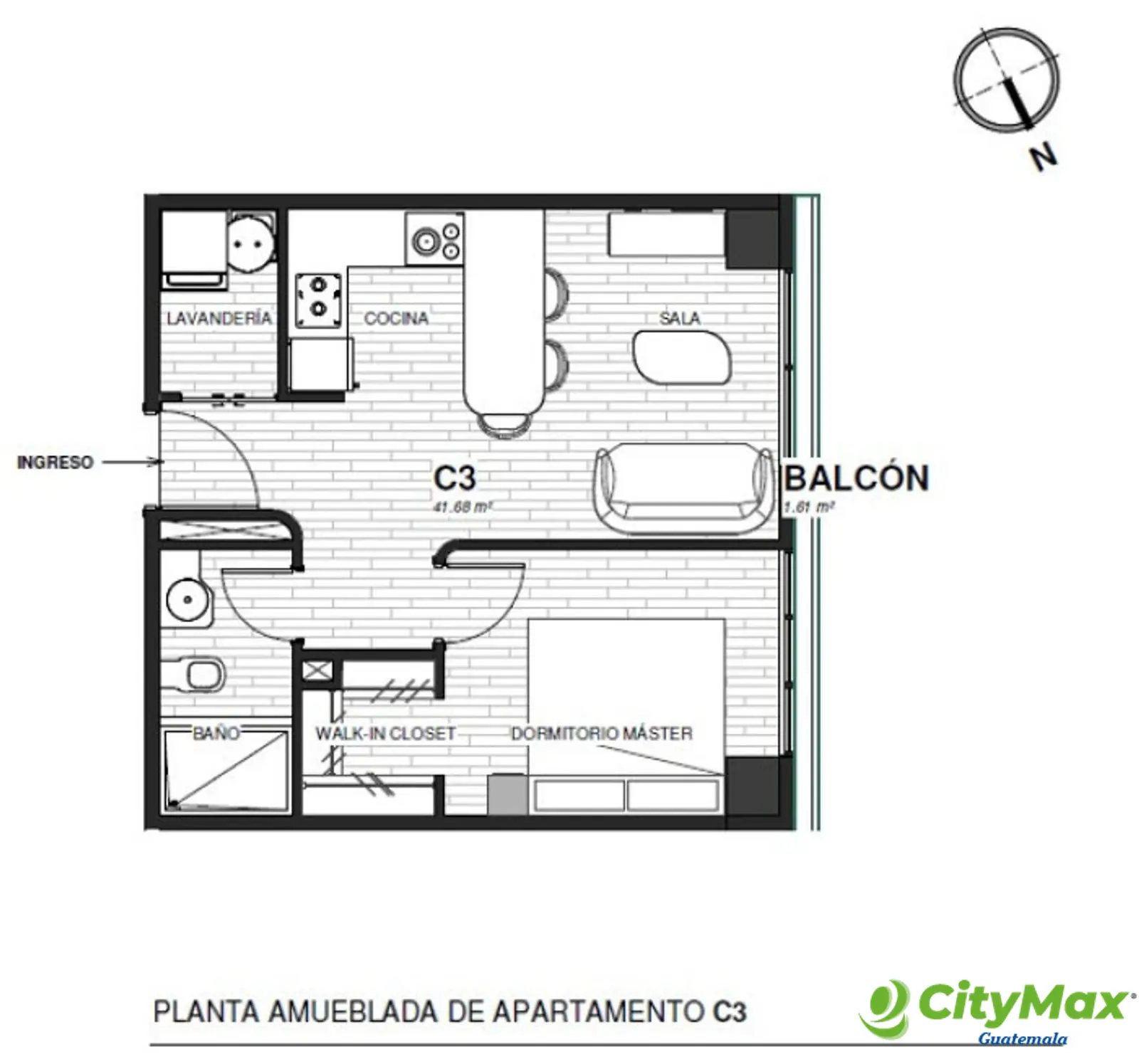 Apartamento en Pre-venta en Zona 15 de 1 Dormitorio - foto 13