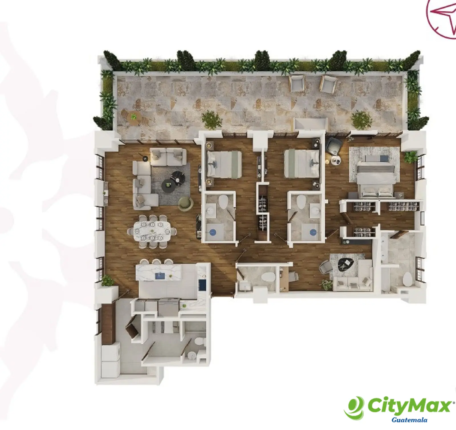 En venta apartamento con Terraza en zona 16 Cayala - foto 6