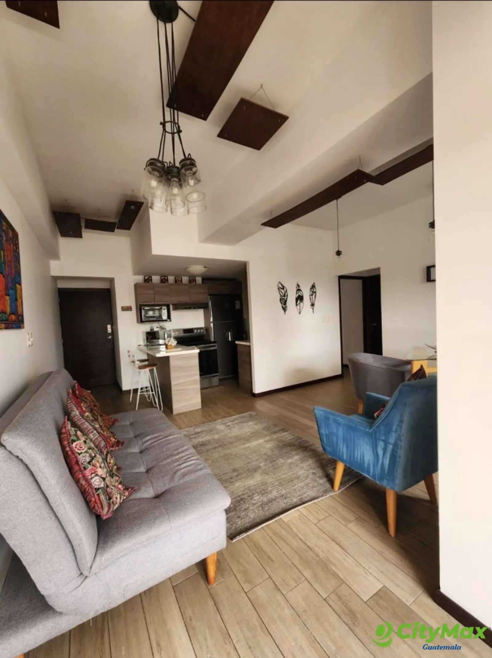 Apartamento amueblado en renta zona 13 - foto 2