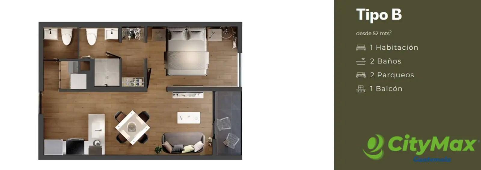En venta apartamento exclusivo en planos en la zona 16 - foto 5