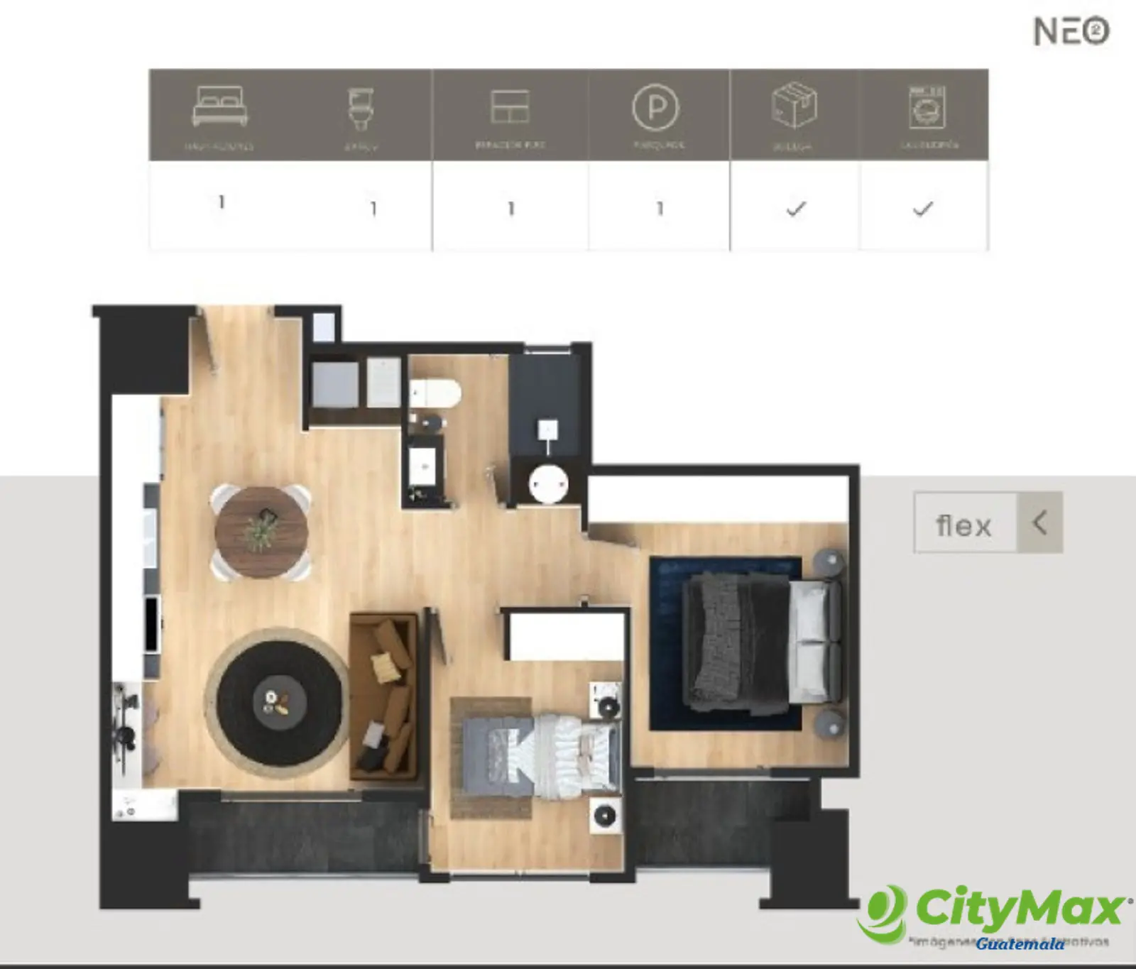 Apartamento en NUEVO en venta en la zona 10 Guatemala - foto 11
