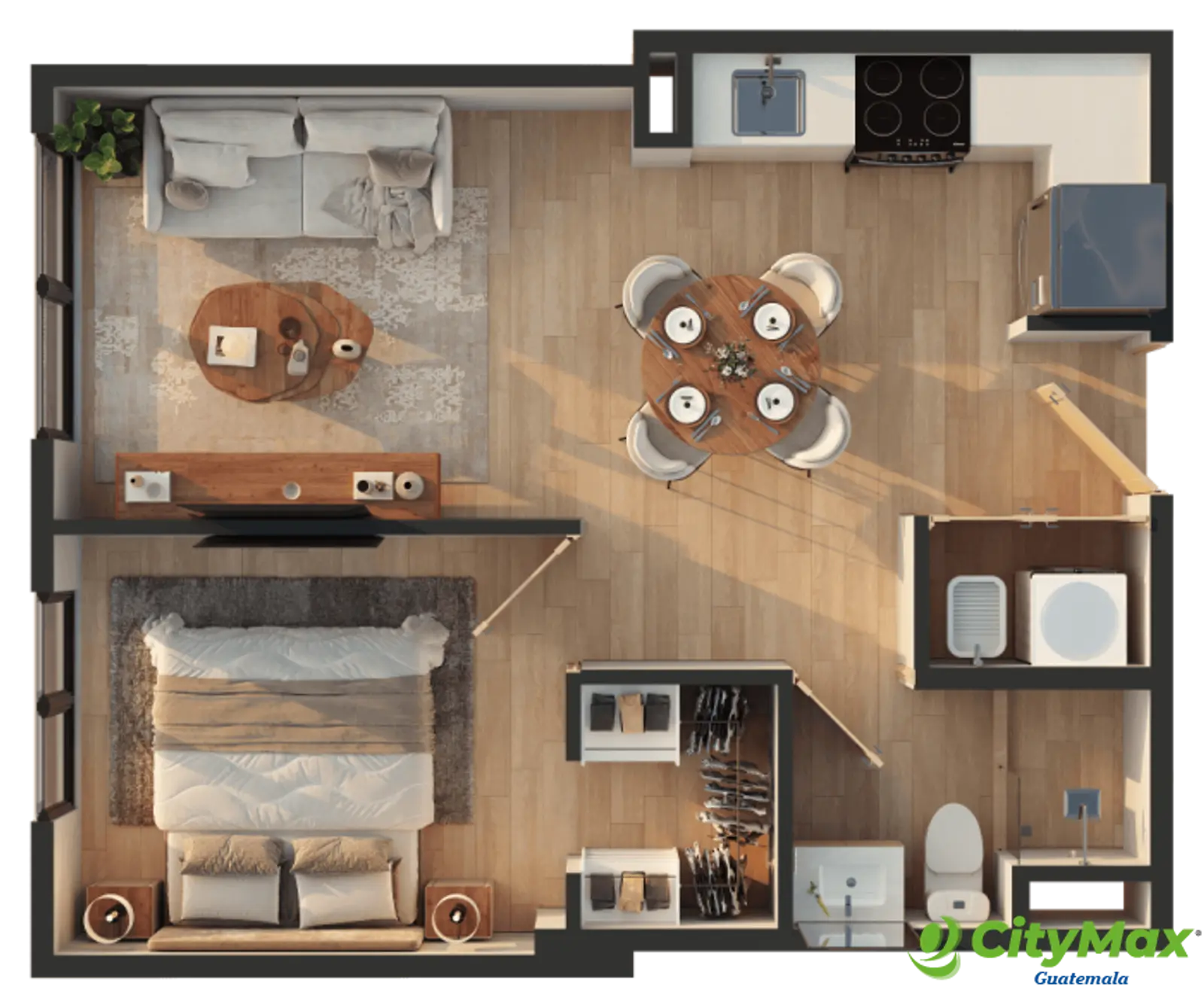 Apartamento en venta en la zona 10 colonia Alcázar - foto 3