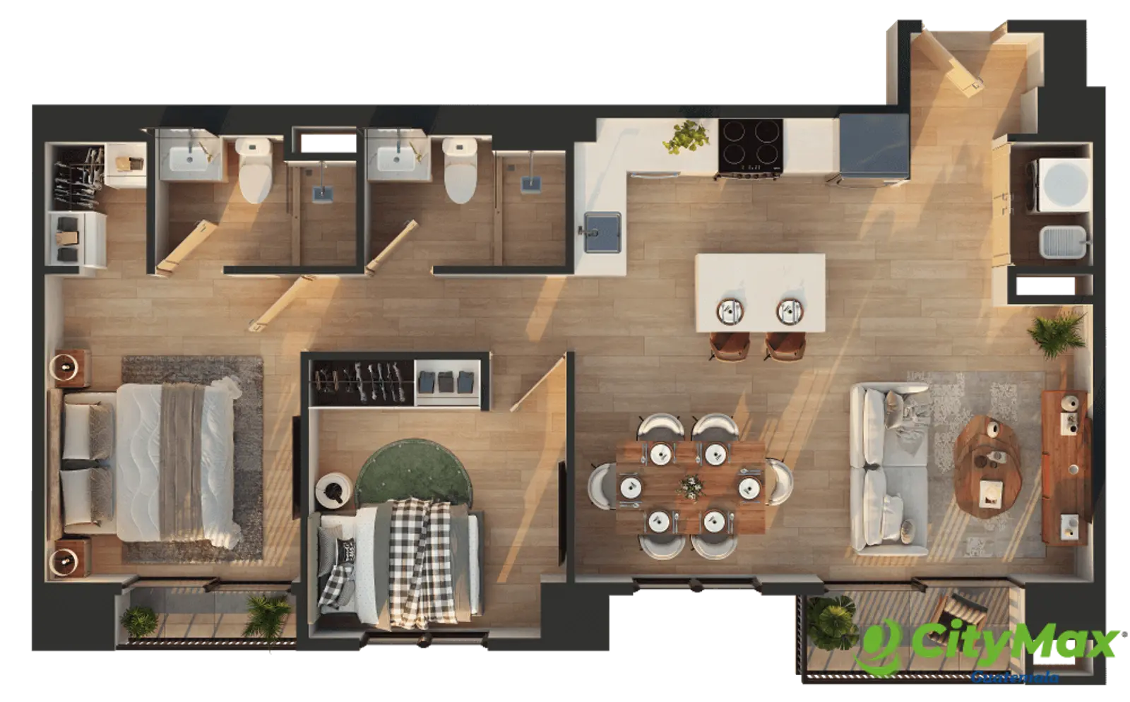 Apartamento en planos en venta zona 10 Guatemala - foto 9