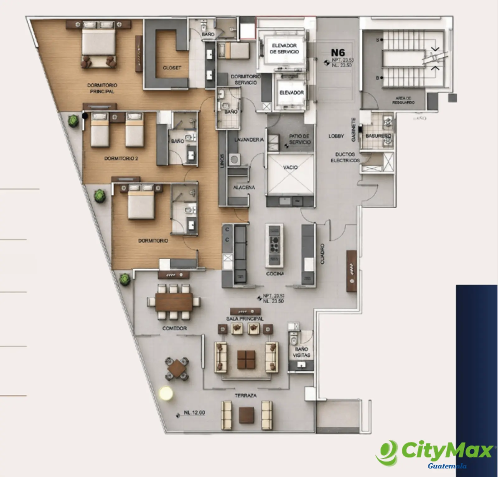 Exclusivo Apartamentos en Venta Zona 16 el Pulte  - foto 6