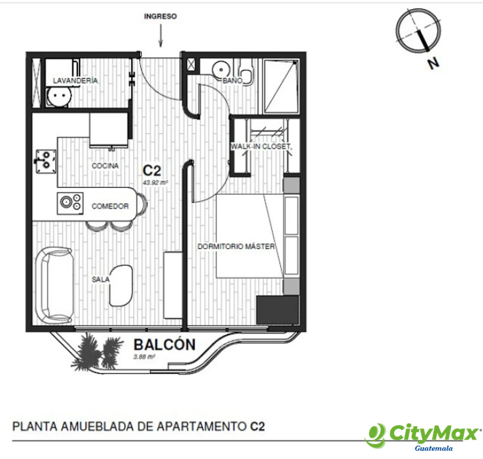 Apartamento en Pre-venta en Zona 15 de 1 Habitacion  - foto 12