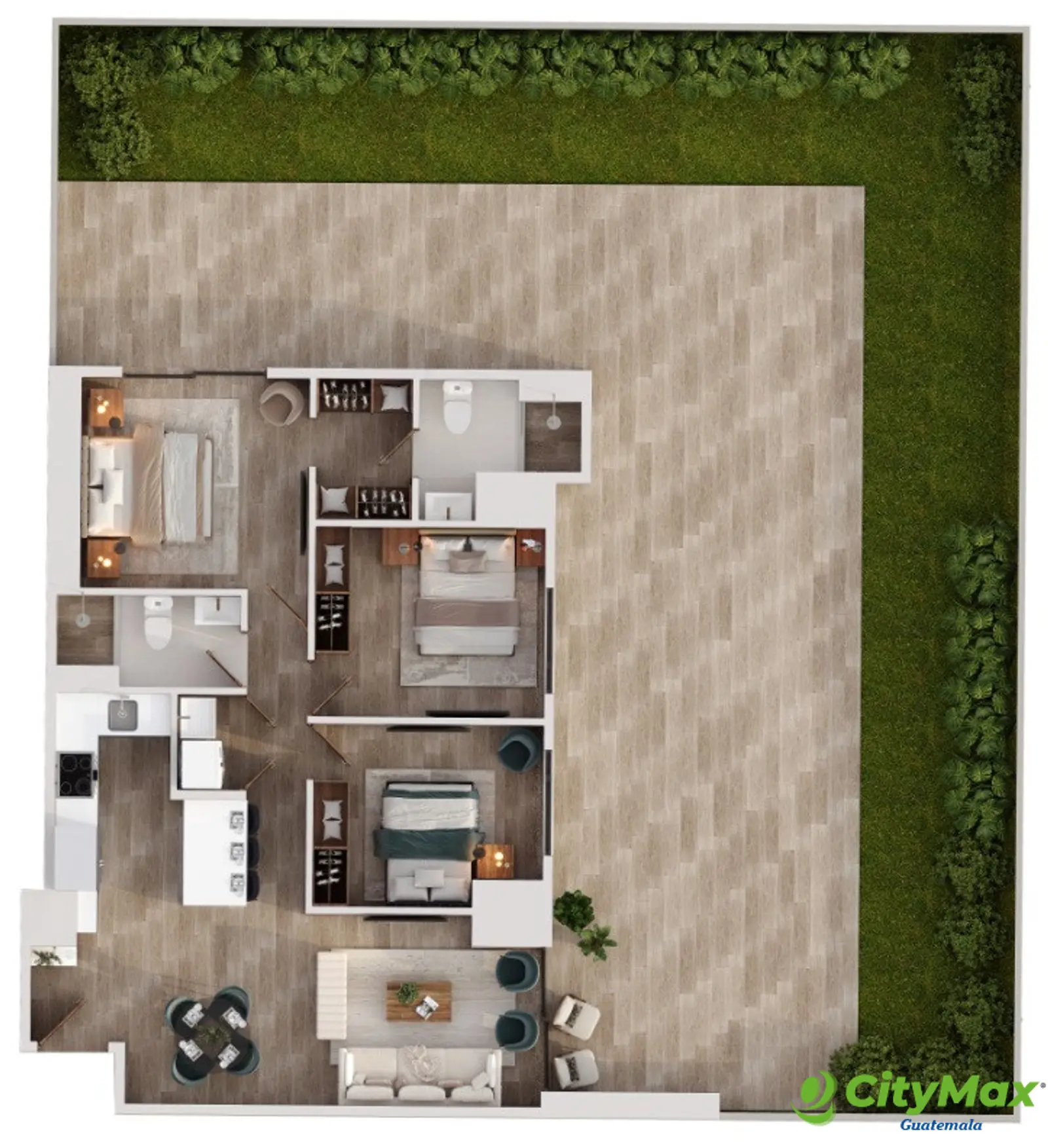 Apartamento en venta con Jardín en Zona 11 Guatemala - foto 3